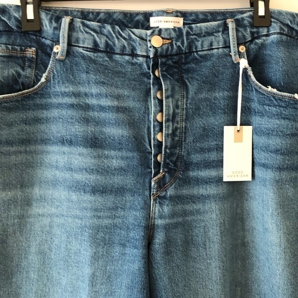 Good American Blue Straight Jeans 22 - Picture 10 of 16